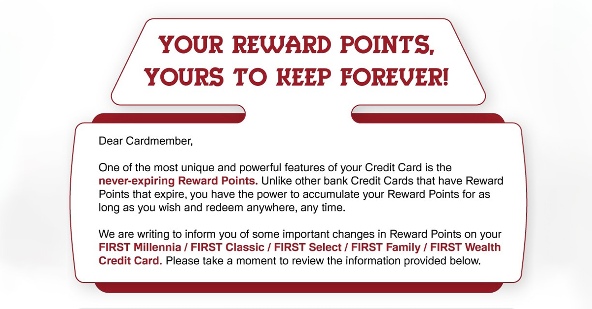 IDFC First Bank Revises Terms and Conditions of Their Credit Card Reward Points - Post