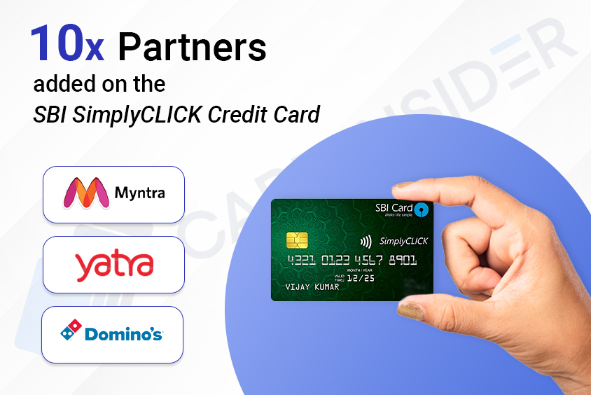 10x Partners on the SBI SimplyCLICK Credit Card - Feature