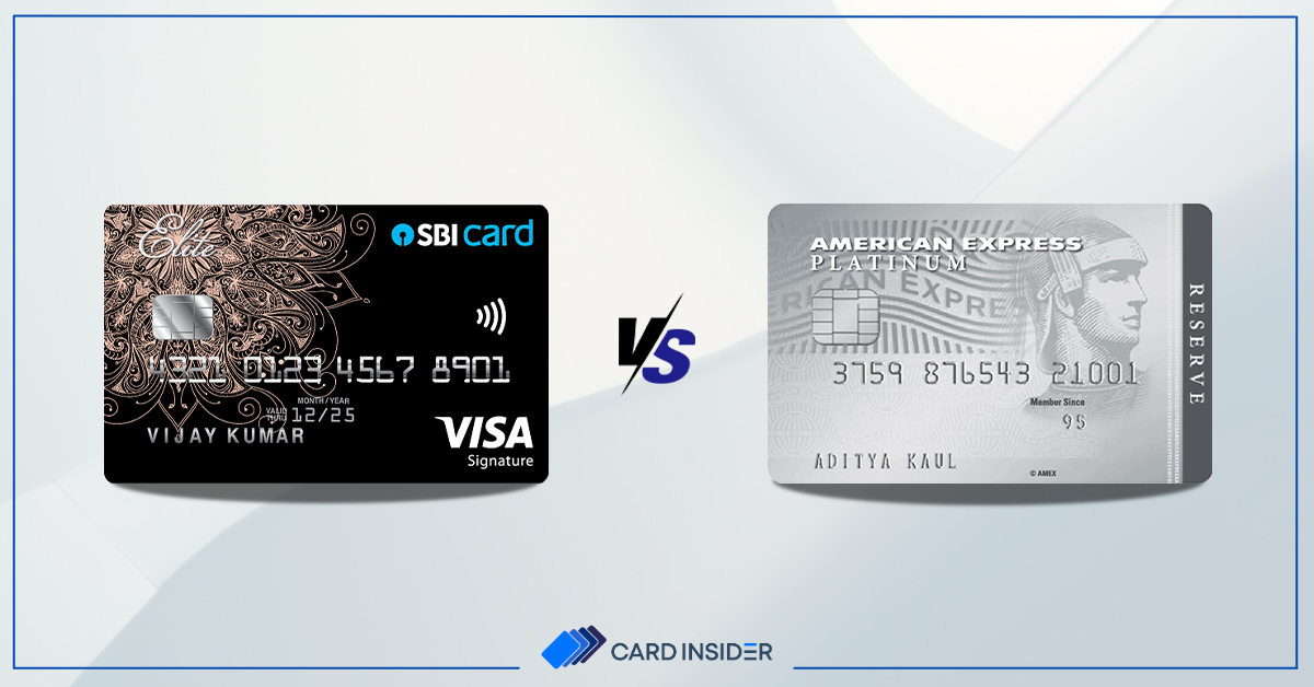 SBI Elite Credit Card vs American Express Platinum Reserve Credit Card - Post