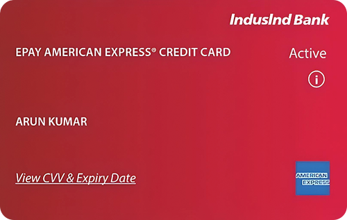 IndusInd-ePay-Amex-Credit-Card