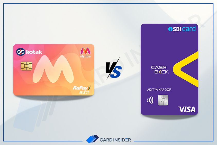 Kotak Myntra Credit Card vs Cashback SBI Credit Card
