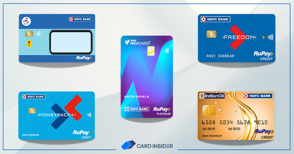 Best Hdfc Bank Rupay Credit Cards Features And Benefits 7928