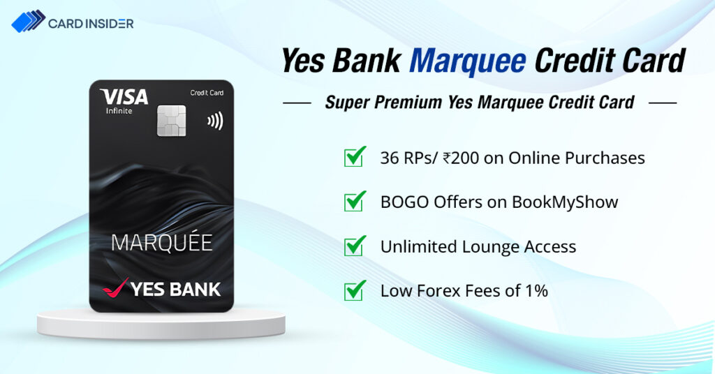 Super Premium Yes Marquee Credit Card Infographic