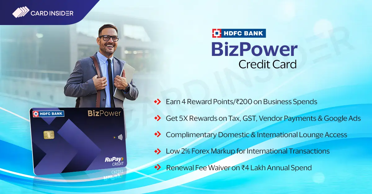 HDFC Bank BizPower Credit Card HDFC BizPower Credit Card Features