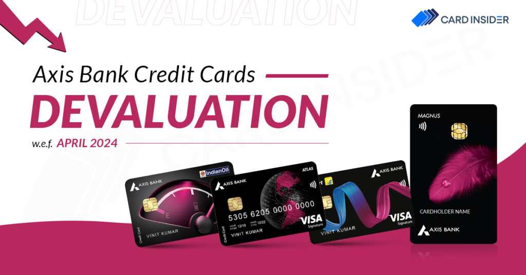 Axis Bank Credit Cards Devalued