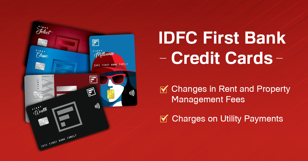 IDFC First Bank Charges on Utility and Rental Payments