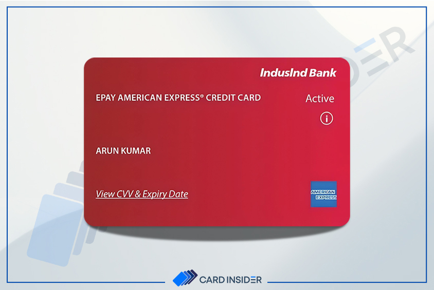 IndusInd Bank ePay Amex Credit Card