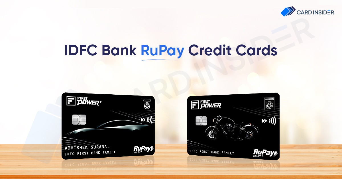 IDFC Bank RuPay Credit Cards