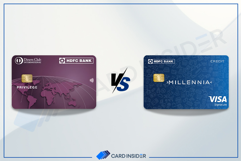 HDFC Bank Millennia Vs Diners Club Privilege Credit Card
