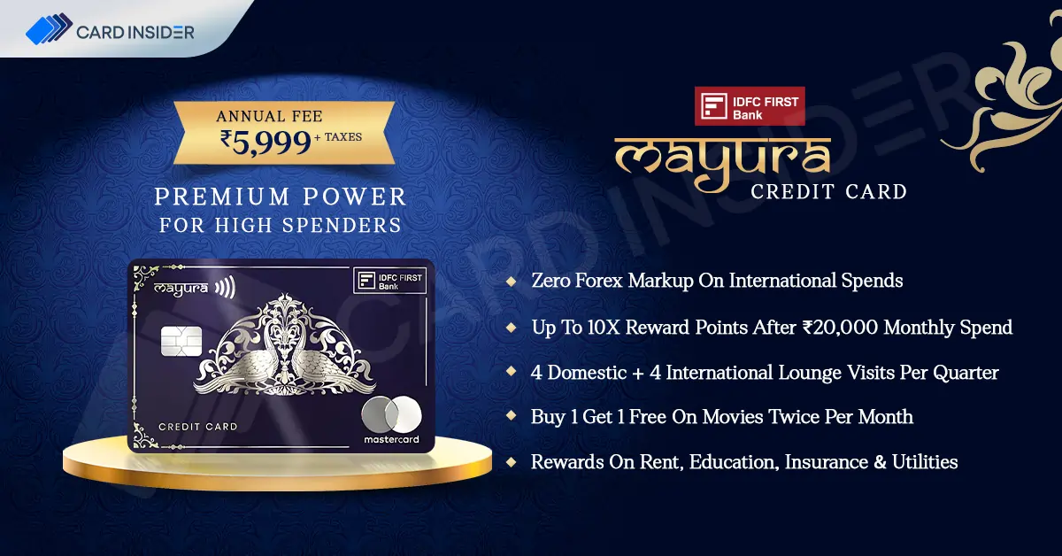 IDFC First Bank Mayura Credit Card IDFC First Mayura Credit Card Features