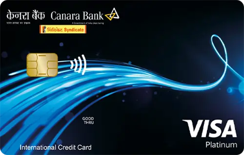 Canara Bank Credit Cards Canara Bank Visa Platinum Credit Card