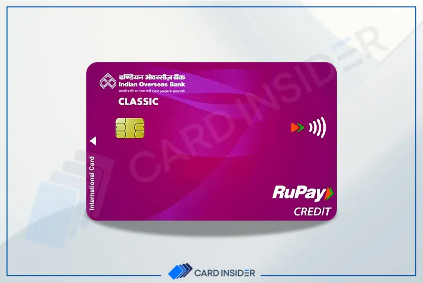 Credit Cards from Indian Overseas Bank IOB Classic Credit Card