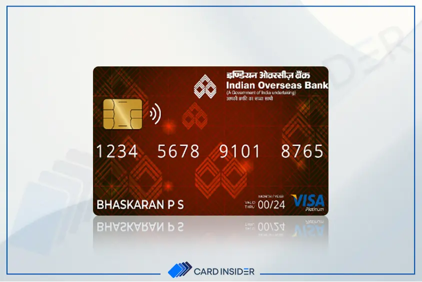 Credit Cards from Indian Overseas Bank IOB Visa Platinum Credit Card