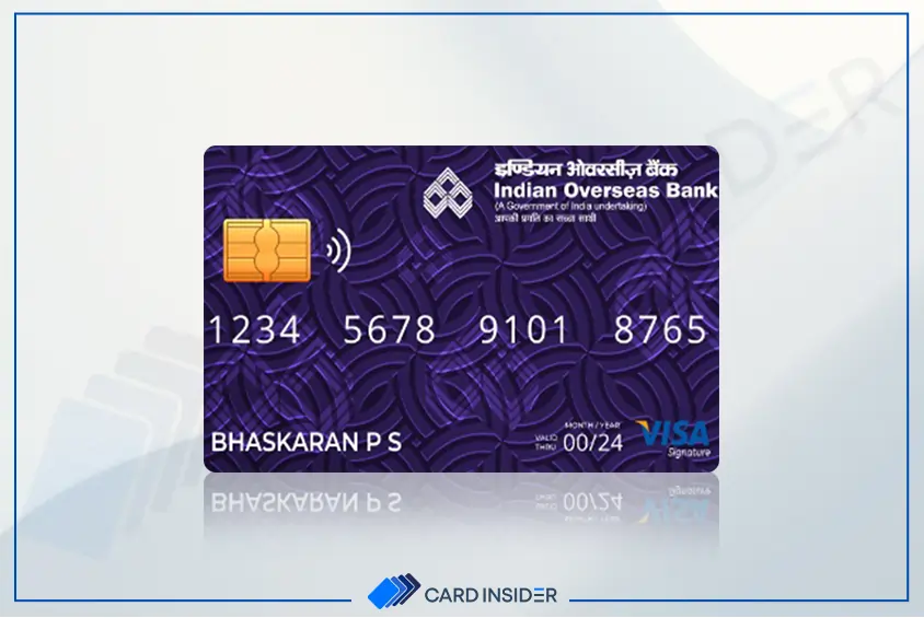 Credit Cards from Indian Overseas Bank IOB Visa Signature Credit Card