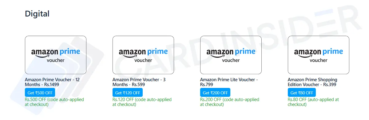 Amazon Prime Membership at Just ₹999 With HDFC Bank Credit Cards Amazon Prime Membership Plans