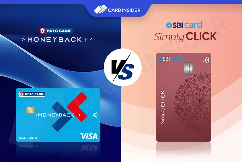 HDFC MoneyBack+ Vs SBI SimplyClick Credit Card
