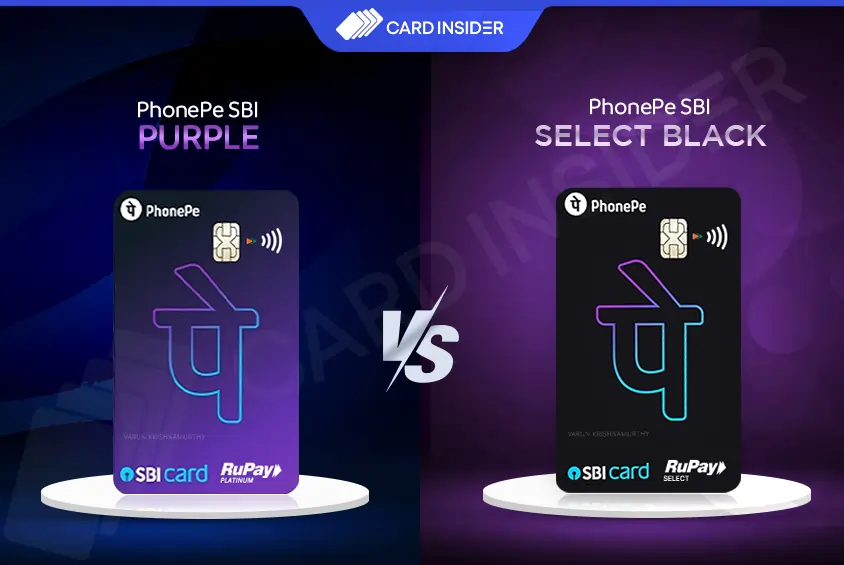 PhonePe SBI PURPLE Vs PhonePe SBI SELECT BLACK