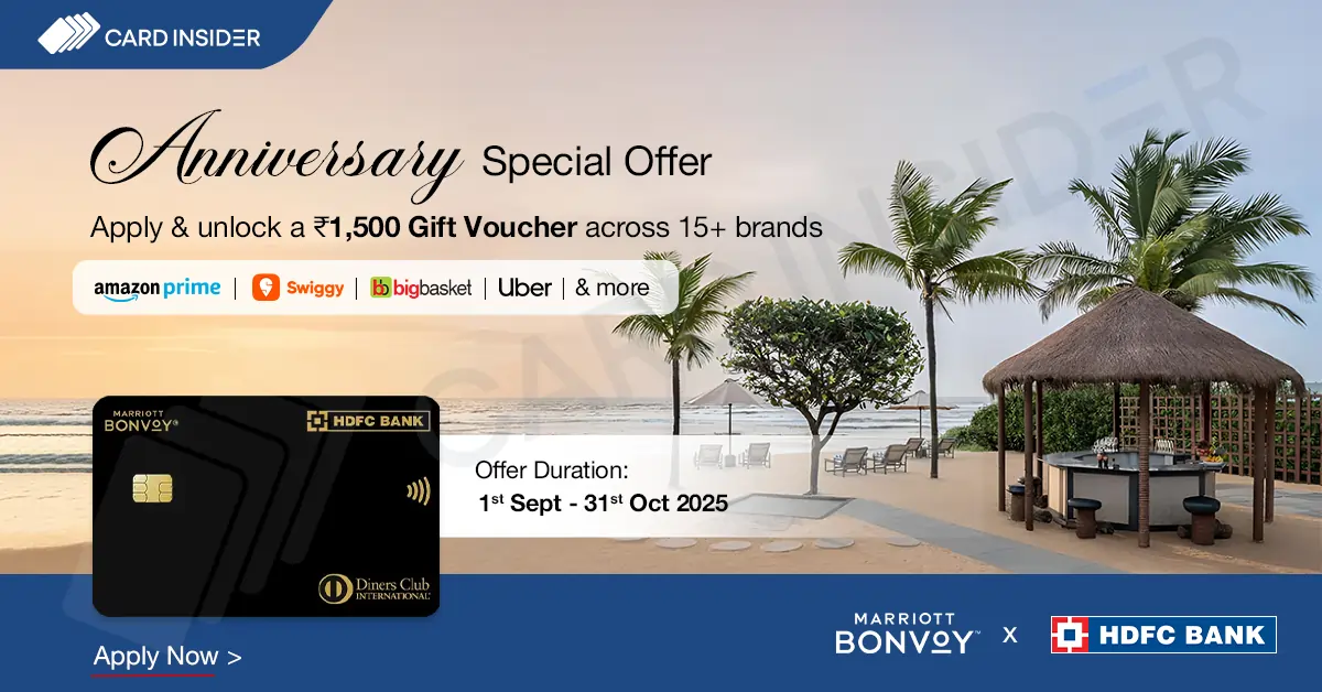 Apply Now for the HDFC Marriott Bonvoy Credit Card & Unlock Vouchers Worth ₹1,500 - Limited Time Offer HDFC Marriott Bonvoy Credit Card Apply Now & Unlock Vouchers