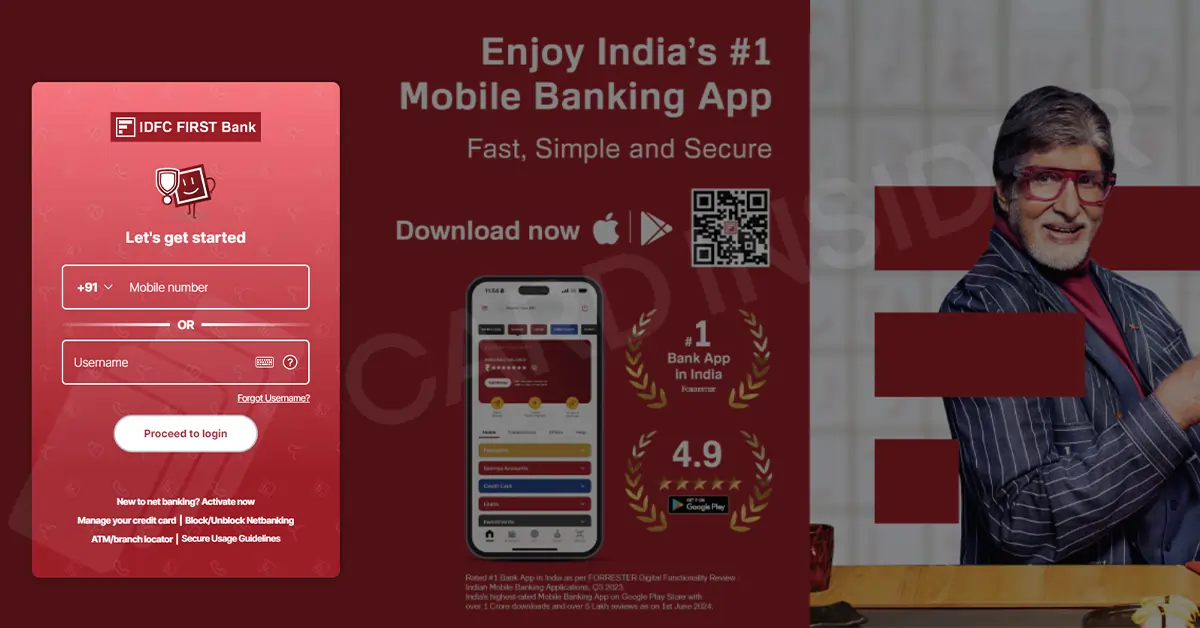 IDFC First Bank Credit Card Login / Net Banking IDFC First Bank Credit Card Netbanking Service