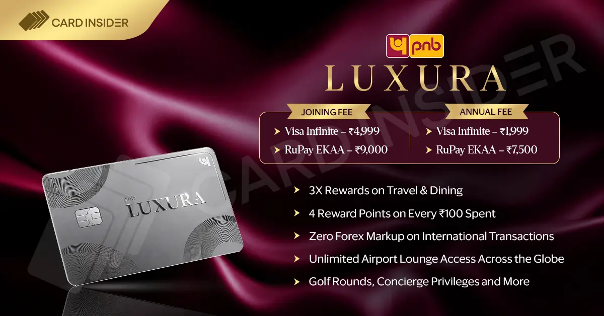 PNB LUXURA Metal Credit Card PNB LUXURA Metal Credit Card Features