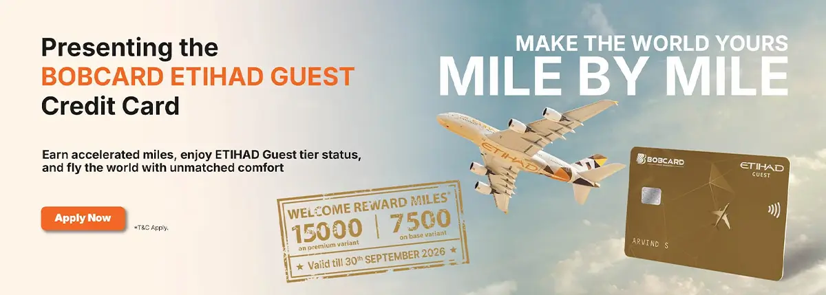 BOBCARD Etihad Guest Credit Card BOBCARD Etihad Guest Credit Card Welcome Benefits