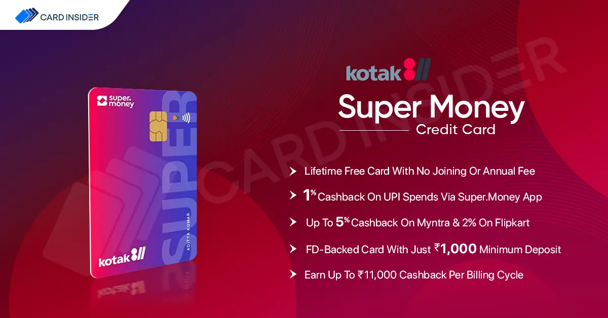Kotak811 Super Money Credit Card Kotak811 Super Money Credit Card Features