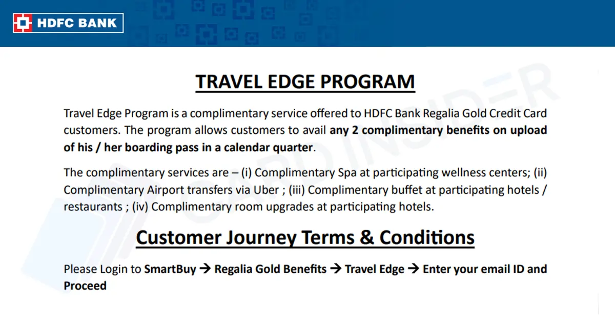 HDFC Regalia Gold Credit Card Revision: Lower Effective Rewards & Spend-Based Lounge Access HDFC Regalia Gold Credit Card New Travel Program
