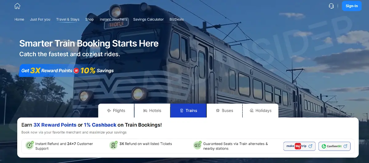 HDFC Bank SmartBuy Credit Card Offers HDFC SmartBuy Train Booking Offers