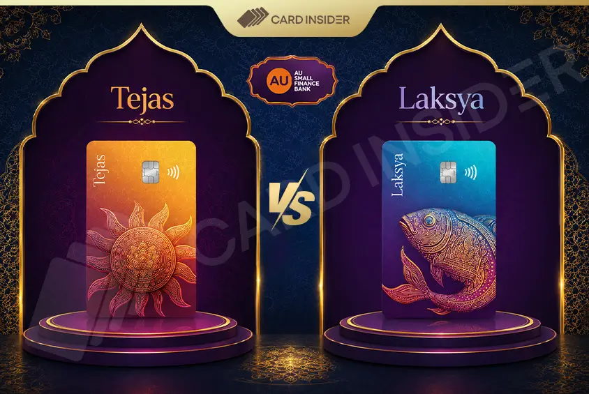 AU Tejas vs Laksya Credit Card