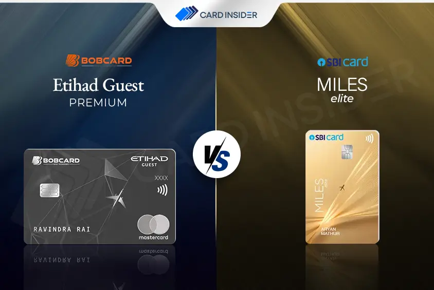 BOBCARD Etihad Guest Premium Vs SBI Miles Elite Credit Card