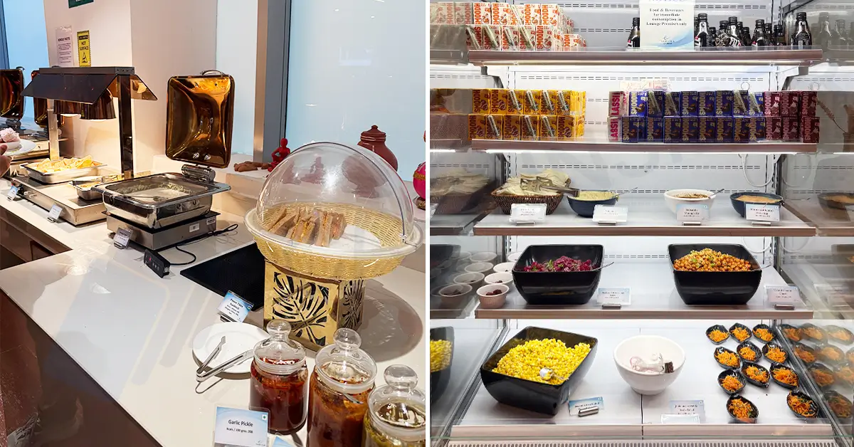 Goa Dabolim Airport Lounge Review Goa Dabolim Airport Lounge Food