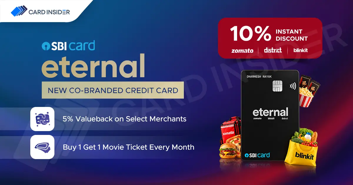 SBI Card Set to Launch New ETERNAL Co-Branded Credit Card with Up to 10% Instant Discount SBI Card Launch New ETERNAL Co Branded Credit Card with Instant Discount