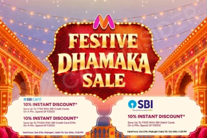 Get Up to ₹1,000 Instant Discount With SBI Credit Cards on Myntra Diwali Sale 2026