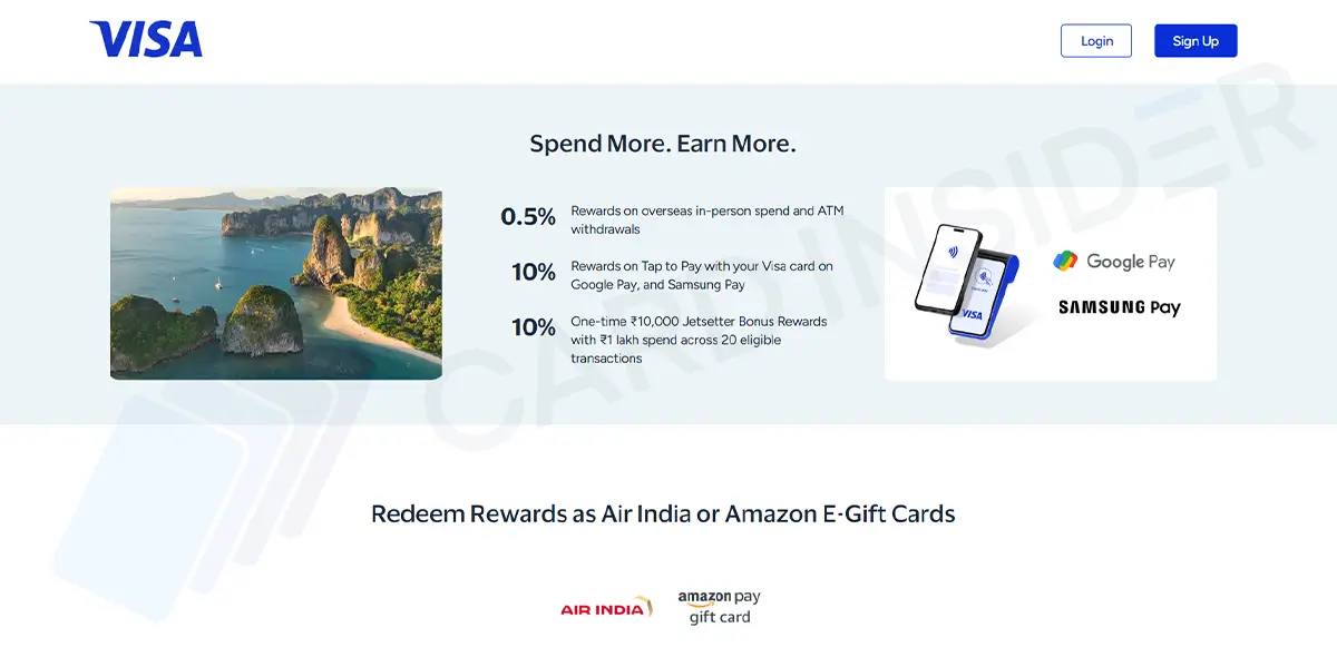 Earn Up to 20% Rewards on International Spends with Your Visa Credit Card Visa Power Travel Rewards